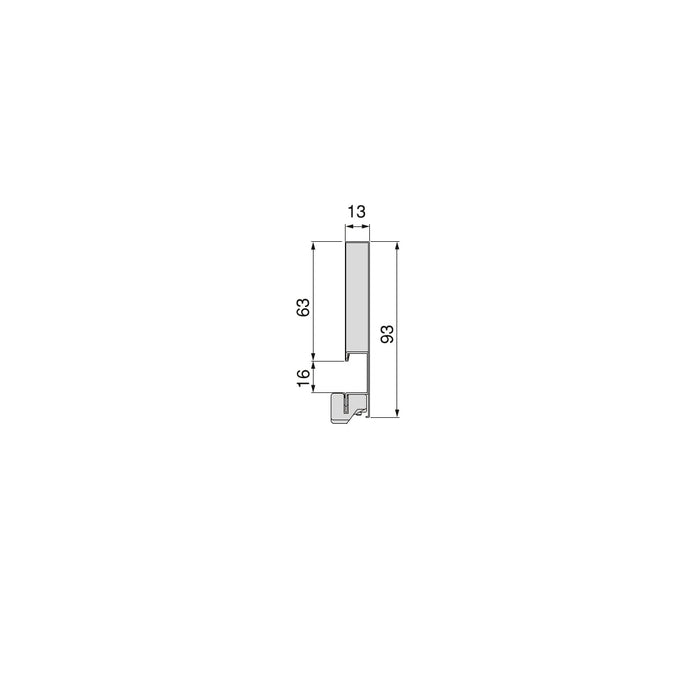 Aussenschublade Vertex 40Kg H 93mm, T 450mm, Stahl, Weiß lackiert