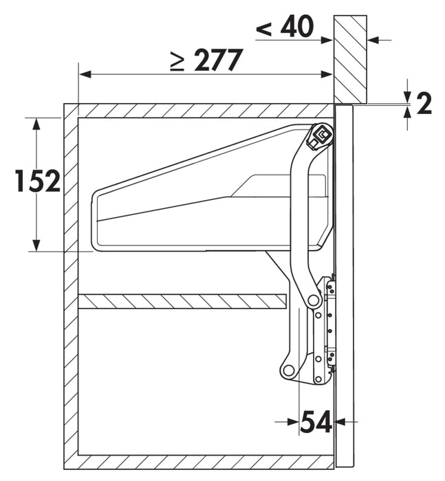 Naber | Tür-Liftbeschlag FREEslide | für 600er Breite