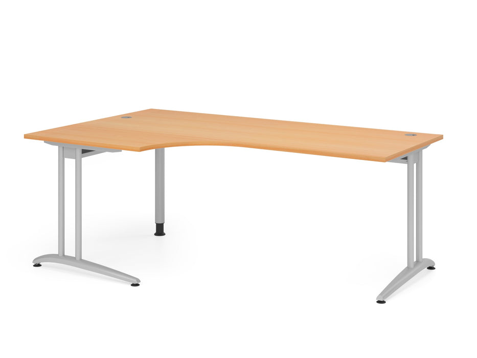 Hammerbacher | Winkeltisch C-Fuß 200x120cm 90° Buche