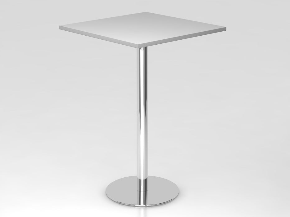 Hammerbacher | Stehtisch 80x80cm Grau / Chrom