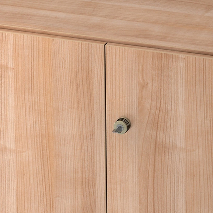 Hammerbacher | Schrank 3OH mit Sockelbl. SG Nussbaum / Nussbaum