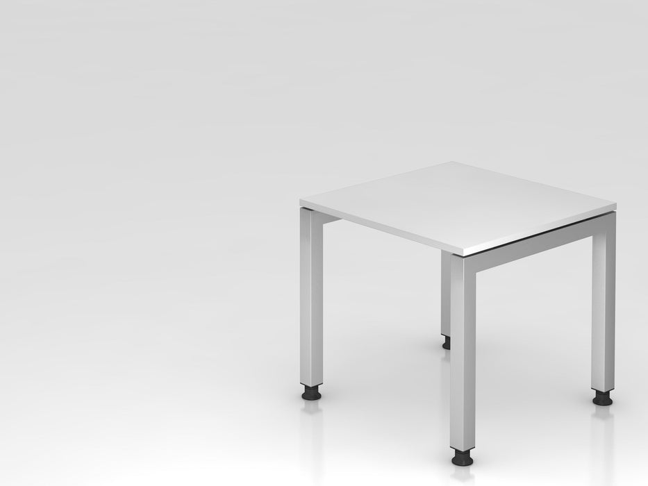 Hammerbacher | Schreibtisch U-Fuß eckig 80x80cm Weiß