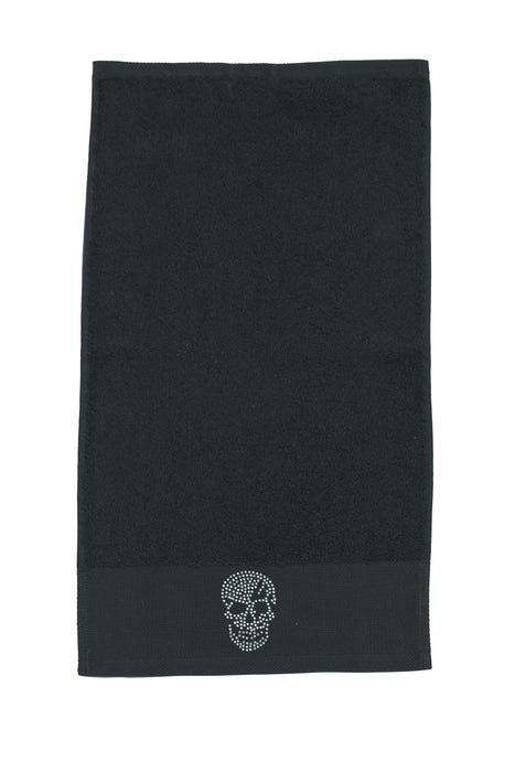 Gästehandtuch BLACK LINE STONE SKULL 30x50cm Black