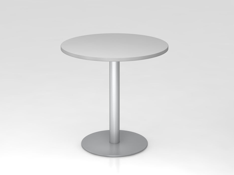 Hammerbacher | Besprechungstisch 80cm rund Grau / Silber