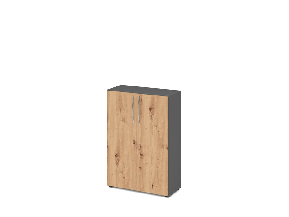 Hammerbacher | Schrank 3OH 34, 6cm tief BM Graphit / Asteiche