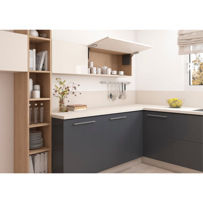 Klappensystem Agile Smart, 1600 - 3600, Anthrazitgrauer Kunststoff, Stahl Kunststoff