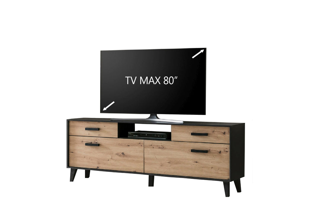 Hometrend | ARTONA 004 TV Lowboard | Dekor Artisan Eiche / Schwarz