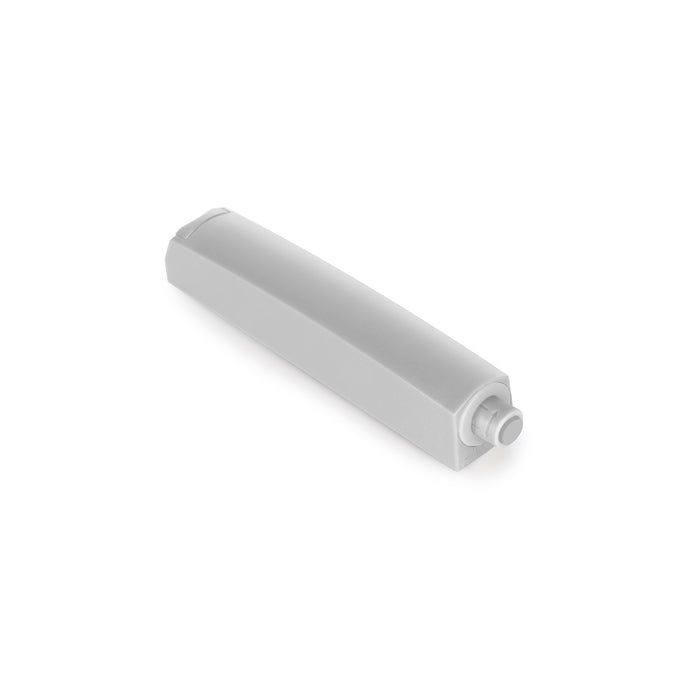 Kit von 10 Druckverschluss Push Lite zum Schrauben, verstellbar, L 80mm, Stoßdämpfer, Kunststoff, Grau