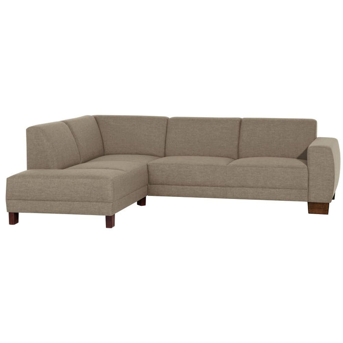 Max Winzer | Blackpool | Ecksofa links mit Sofa 2,5-Sitzer rechts | Flachgewebe (Leinenoptik)