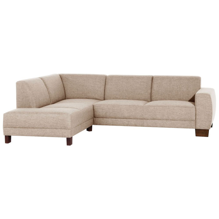 Max Winzer | Blackpool | Ecksofa links mit Sofa 2,5-Sitzer rechts | Flachgewebe (Leinenoptik)