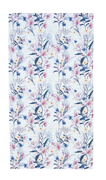 Strandtuch CASE 90x180cm White Flowers