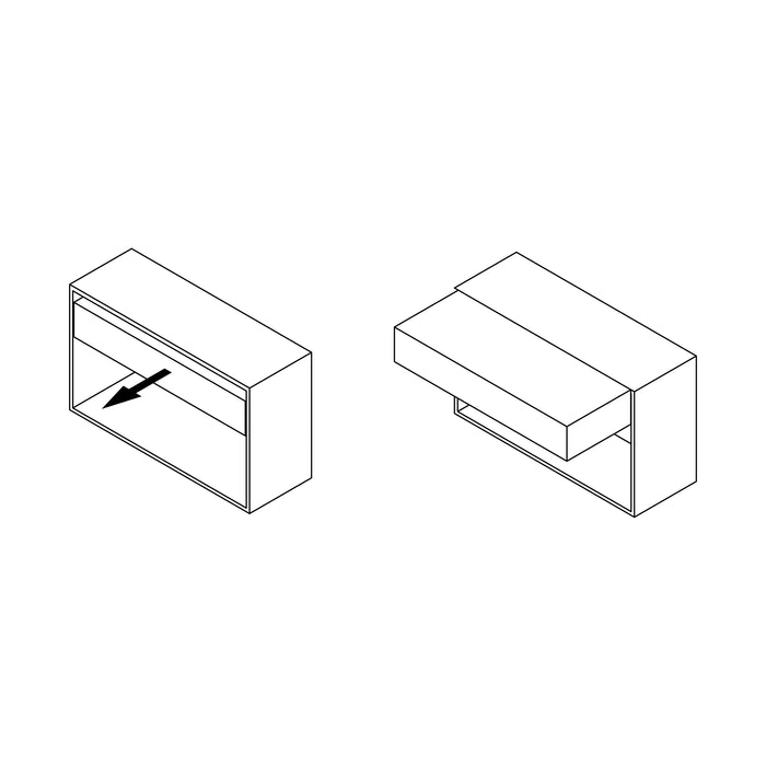 Schienen Auszieh- Hubtisch Oplà Folding+39 M120, Aluminium, Edelstahl eloxiert