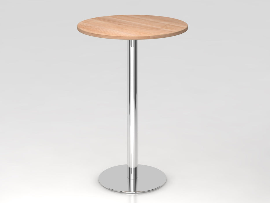 Hammerbacher | Stehtisch 80cm rund Nussbaum / Chrom