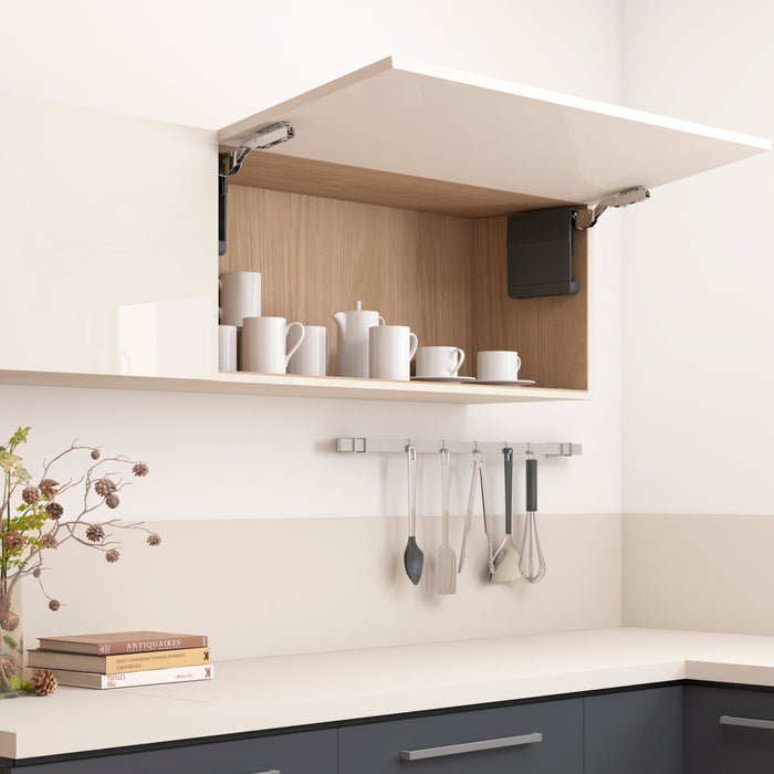 Klappensystem Agile Smart, 1600 - 3600, Anthrazitgrauer Kunststoff, Stahl Kunststoff