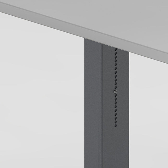 Hammerbacher | Schreibtisch C-Fuß 120x80cm Grau / Graphit poliert