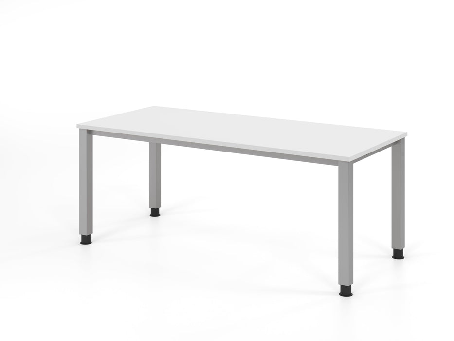 Hammerbacher | Schreibtisch 4Fuß eckig 180x80cm Weiß