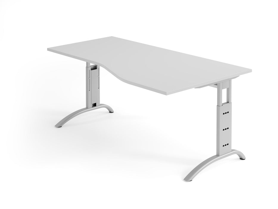 Hammerbacher | Schreibtisch C-Fuß 180x100 / 80cm Grau