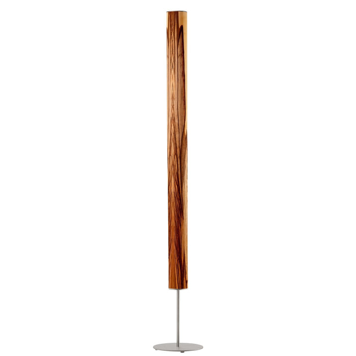 Columna Stehlampe Nussbaum Satin mit Stab - Stehleuchte - Leuchtnatur