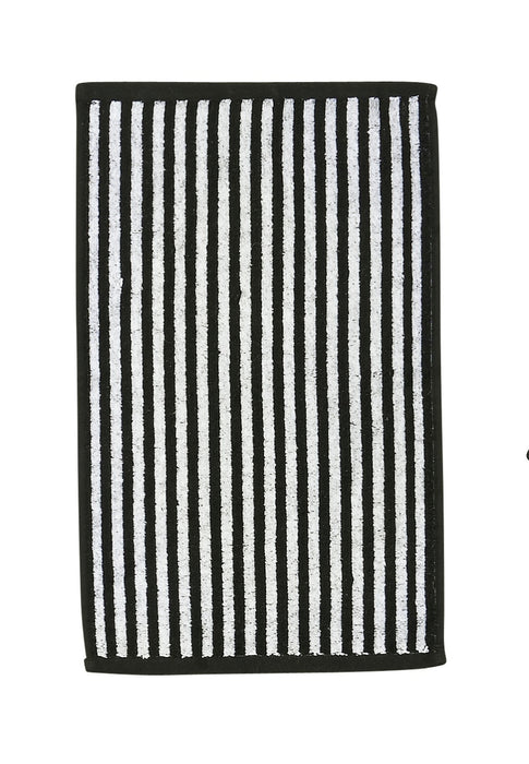 Gästehandtuch DAILY SHAPES STRIPES 30x50cm Black