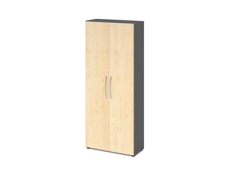 Hammerbacher | Schrank 5OH 34, 6cm tief BM Graphit / Ahorn