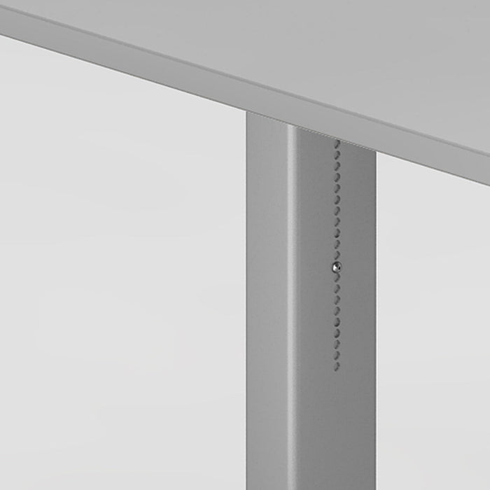 Hammerbacher | Schreibtisch C-Fuß 120x80cm Grau / Silber