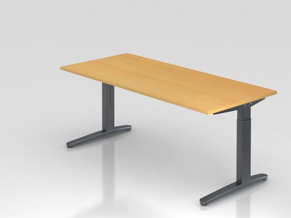 Hammerbacher | Schreibtisch C-Fuß 180x80cm Buche / Graphit