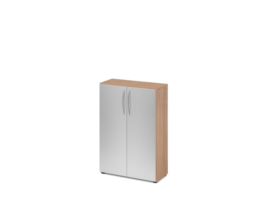 Hammerbacher | Schrank 3OH 34, 6cm tief BM Nussbaum / Silber