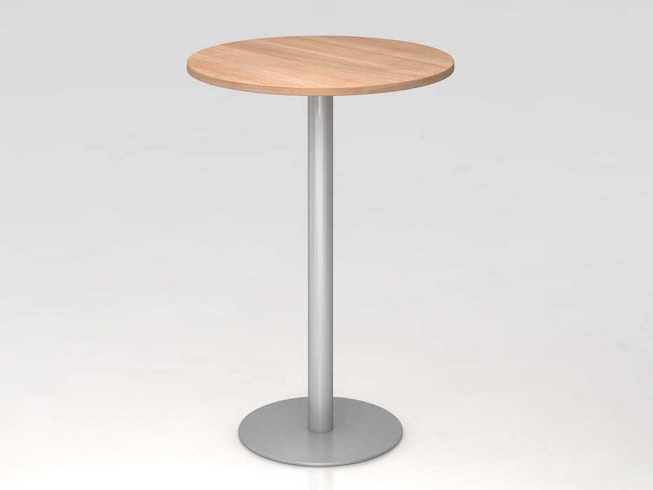 Hammerbacher | Stehtisch 80 cm rund Nussbaum / Silber