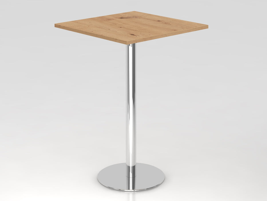 Hammerbacher | Stehtisch 80x80cm Asteiche / Chrom