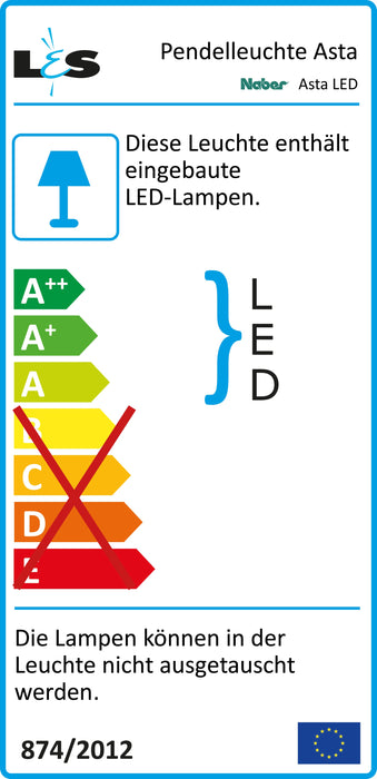 Naber | Asta Farbwechsel LED | Pendelleuchte | L 1200 mm | 18,6 W | schwarz matt