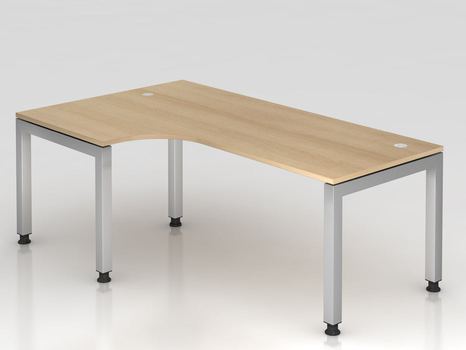 Hammerbacher | Winkeltisch U-Fuß eckig 200x120cm 90° Eiche