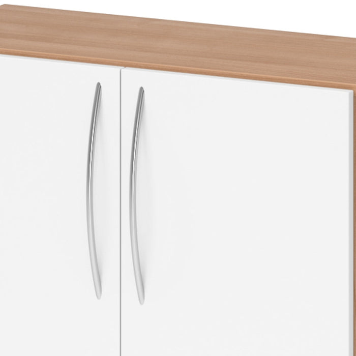 Hammerbacher | Schrank 3OH 34, 6cm tief BM Nussbaum / Weiß