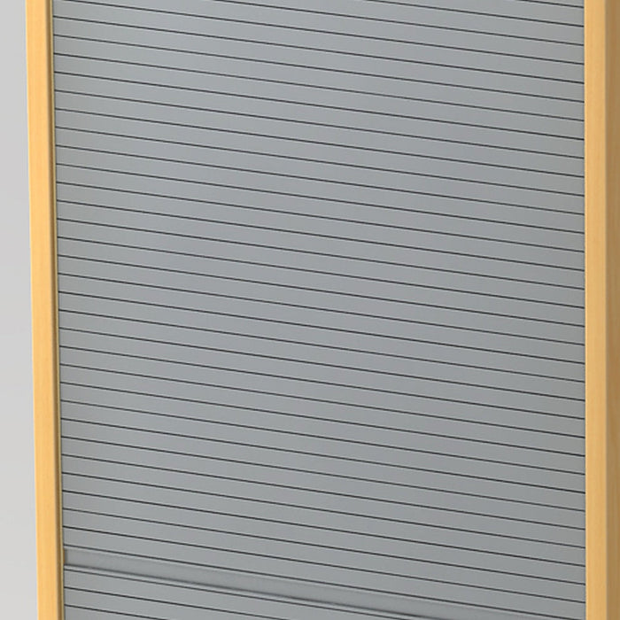 Hammerbacher | Rollladenschrank vert.50cm, 5OH CE Buche / Silber