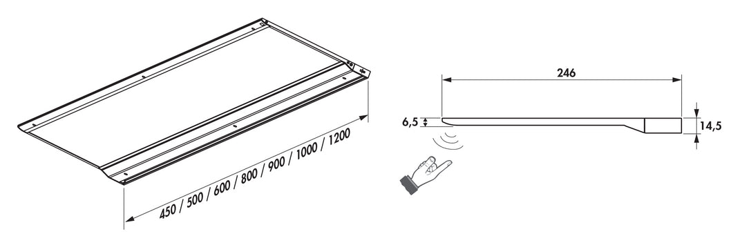 Naber | Addy Tondo LED | Langfeldleuchte | L 450 mm | 8 |2 W