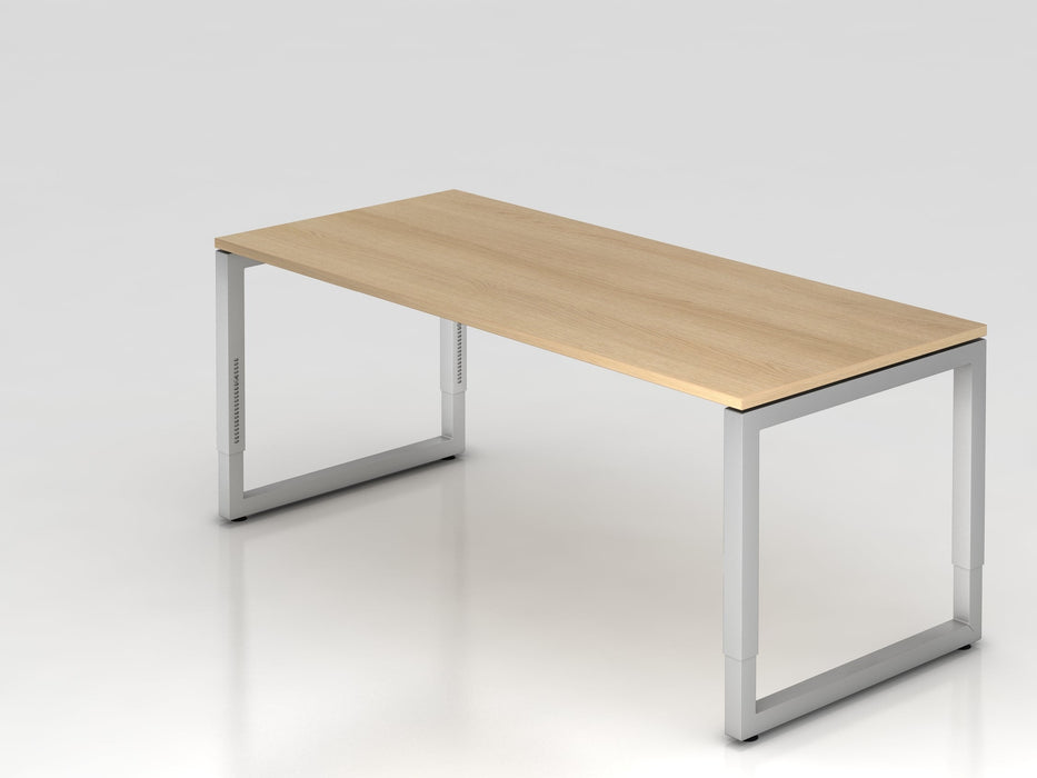 Hammerbacher | Schreibtisch O-Fuß eckig 180x80cm Eiche