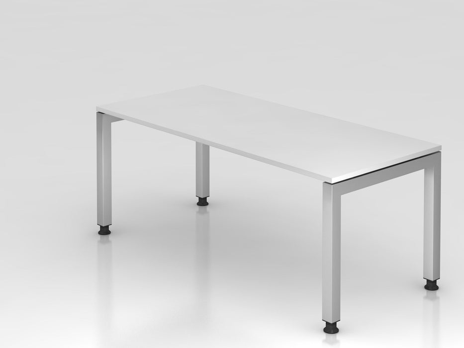 Hammerbacher | Schreibtisch U-Fuß eckig 180x80cm Weiß