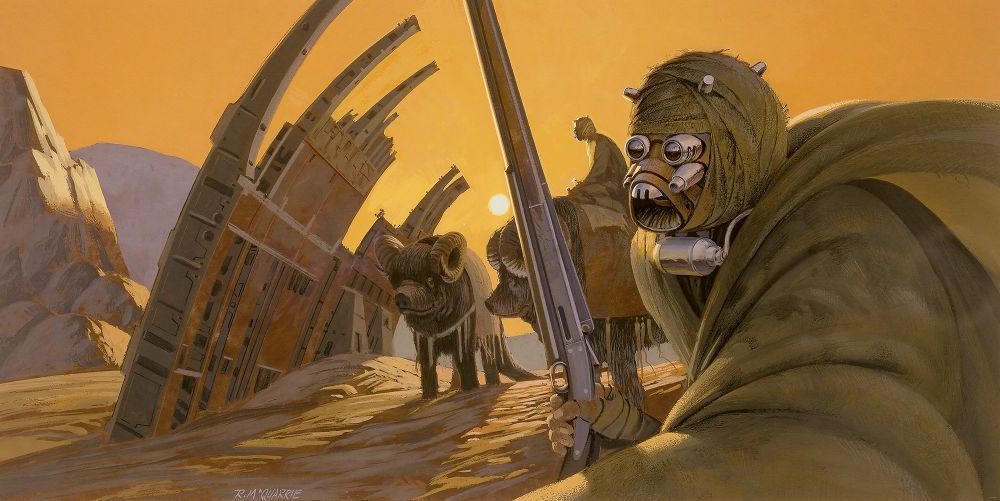 Komar | Vlies Fototapete | Star Wars Classic RMQ Tusken | Größe 500 x 250 cm