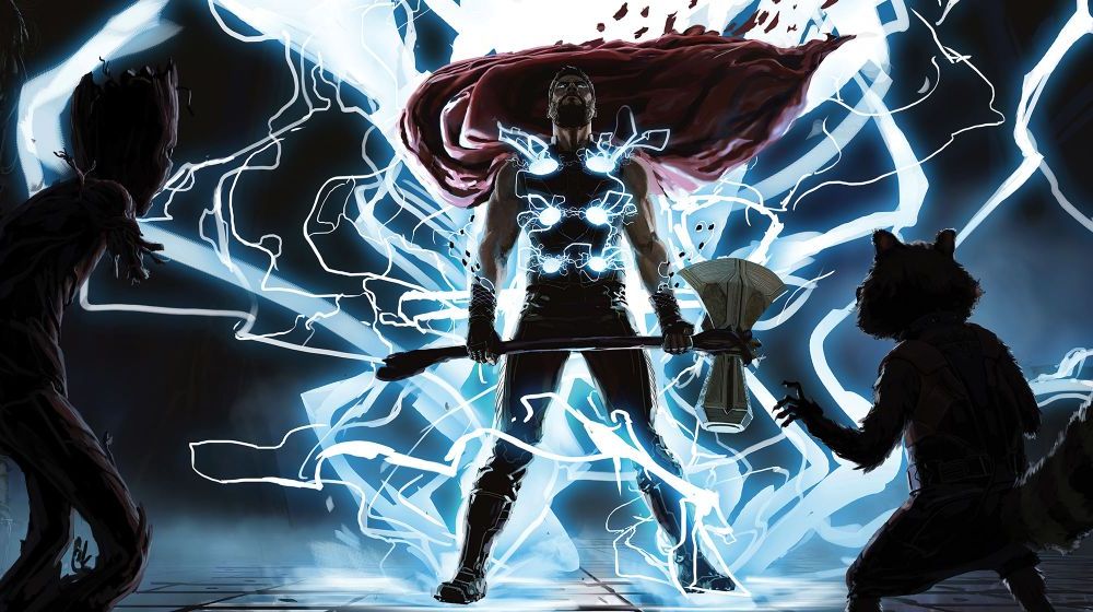 Komar | Vlies Fototapete | Thor God of Thunder | Größe 500 x 280 cm