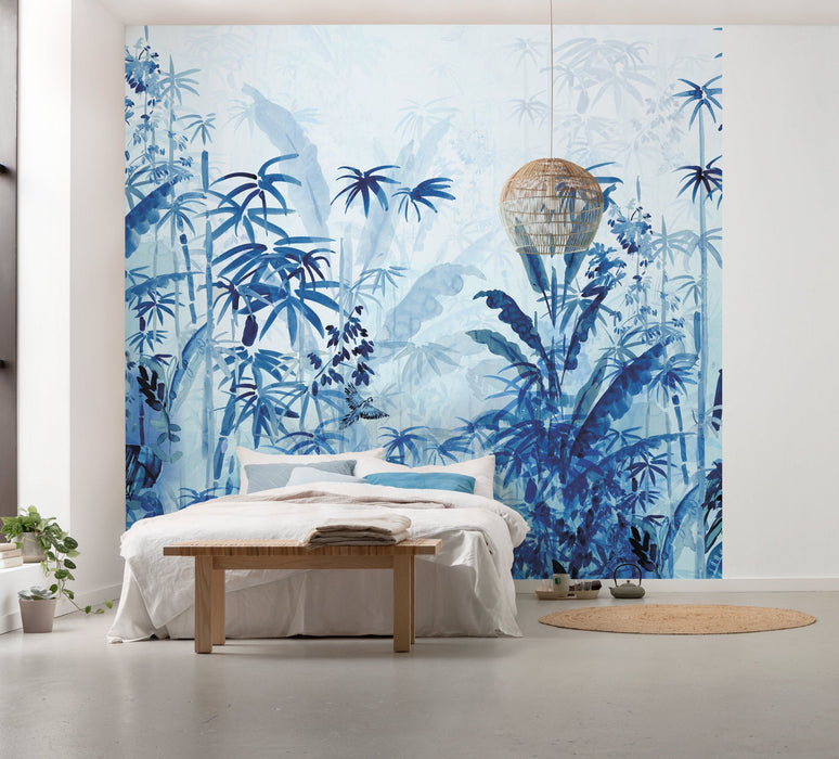 Vlies Fototapete | Blue Jungle | Größe 300 x 280 cm