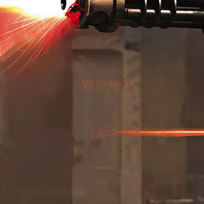 Komar | Vlies Fototapete | Star Wars The Mandalorian Blaster | Größe 500 x 250 cm